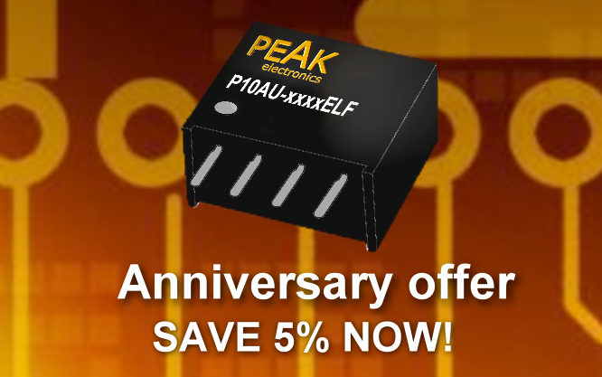 P10AU-xxxxELF - 2-Watt DC/DC power converter